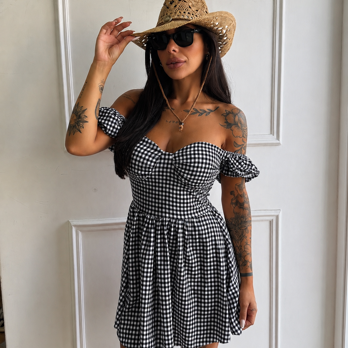 Dress quadretti Capri