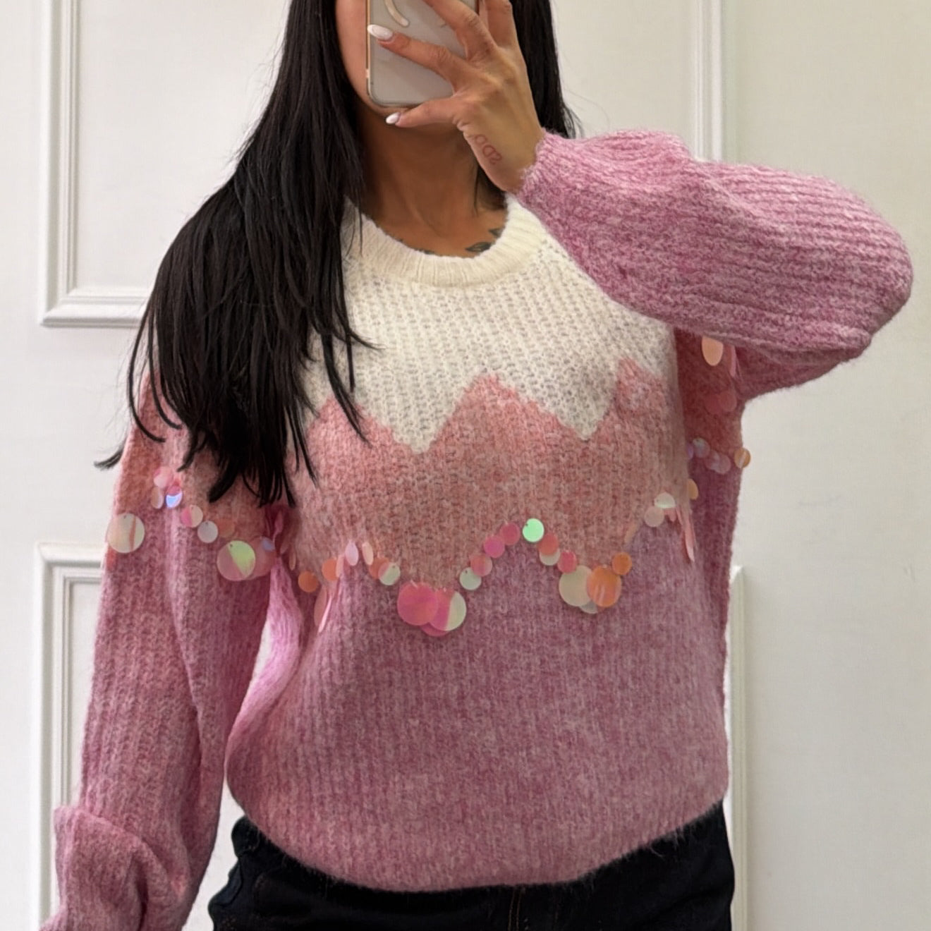 Pull paillettes