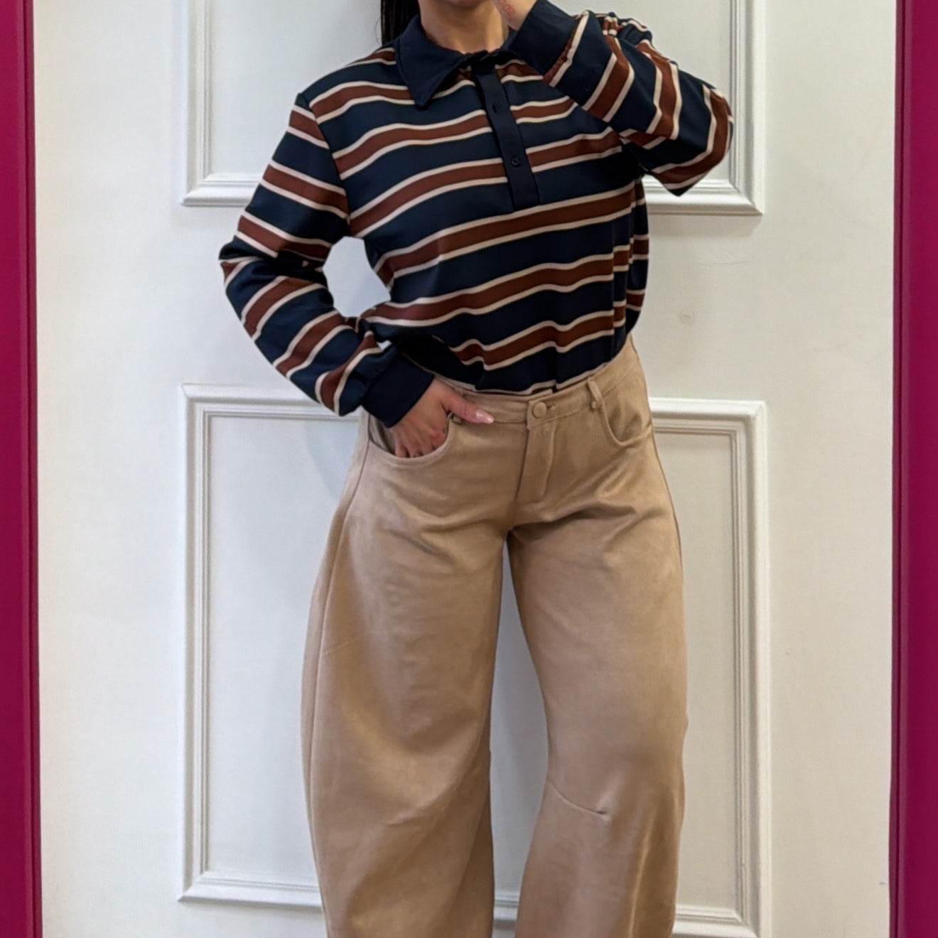 Pantalone ballon in velluto