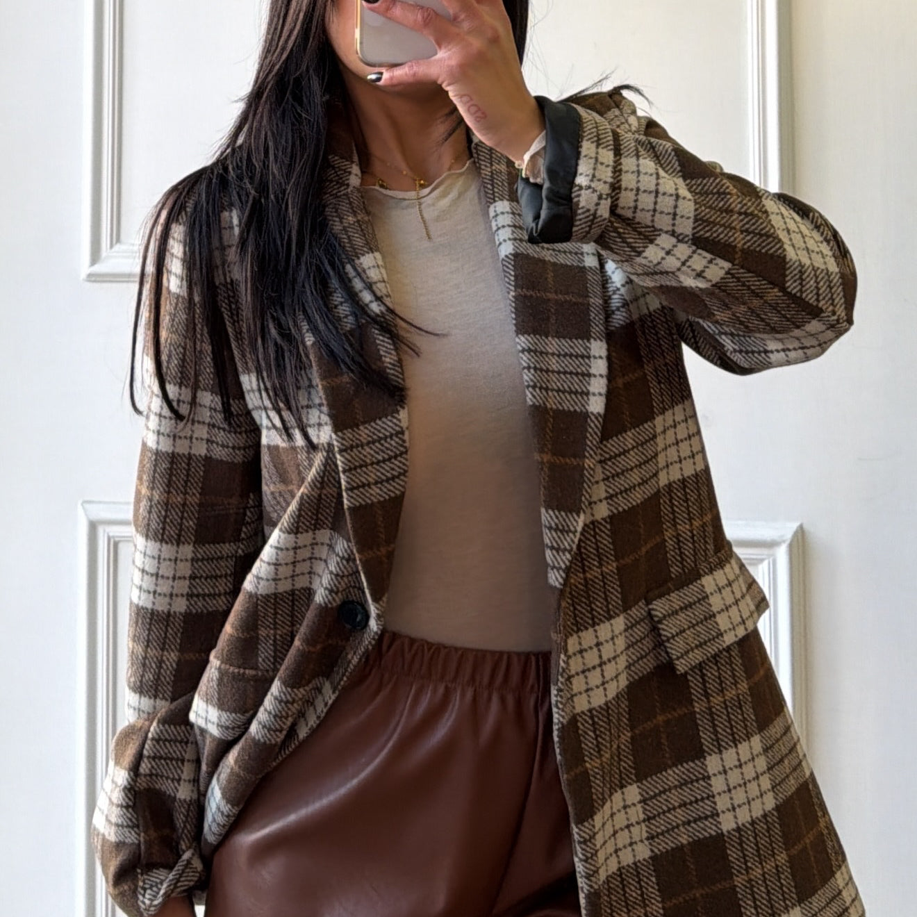 Pantaloncino ecopelle