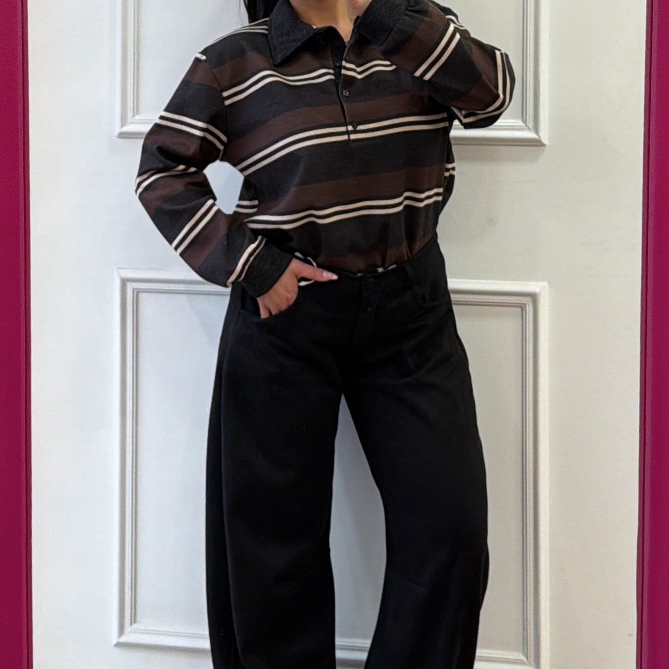 Pantalone ballon in velluto