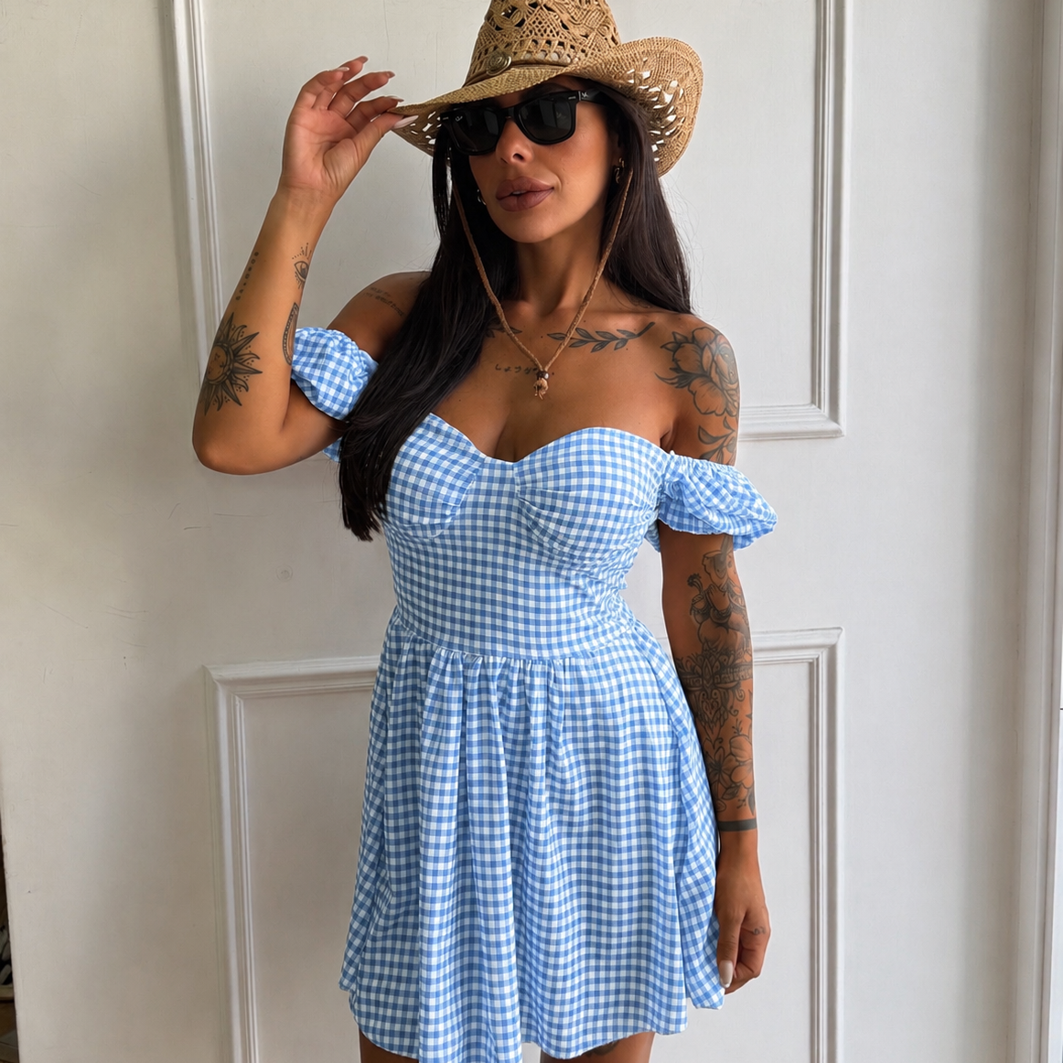 Dress quadretti Capri