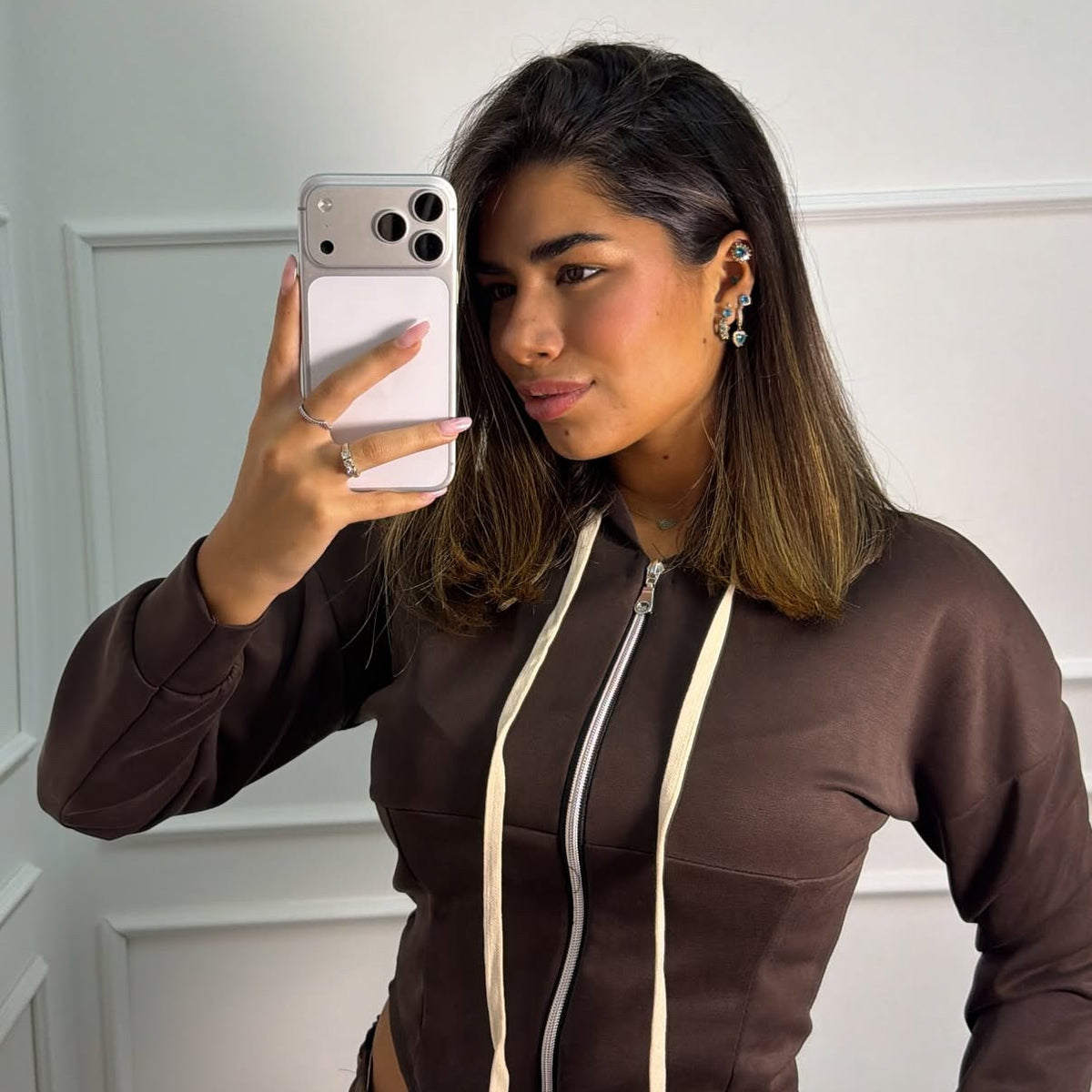 Felpa crop Doris